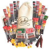 Jerky.com bolsa de lona con pack variado lista para regalo y transporte