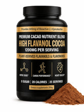 JERYMVA envase frontal del cacao alto en flavanoles mostrando presentación 200 g y beneficios