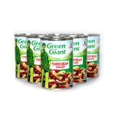 JFS Green Giant lata frontal mostrando etiqueta y beneficios listos para servir