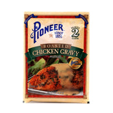 JFS Grocery Pioneer paquete frontal mostrando 12 sobres y etiqueta clara, facilita almacenamiento