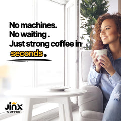Jinx Coffee shot de espresso instantáneo listo en segundos y sabroso