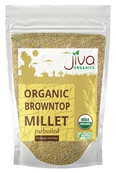Jiva Organics paquete frente mostrando marca y peso, conveniencia