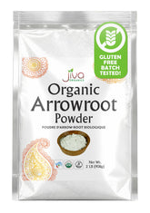 Jiva Organics frente del empaque mostrando harina orgánica y ventaja claridad