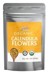 Jiva Organics paquete frontal de caléndula orgánica, almacenamiento práctico