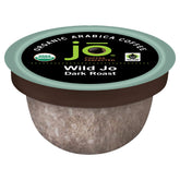 Jo Coffee empaque frontal con 36 cápsulas compostables para menos residuos
