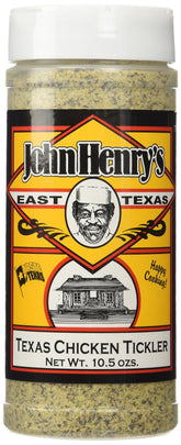 John Henry's botella frontal Texas Chicken Tickler mostrando etiqueta y tamaño