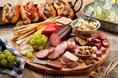 Johnsonville detalle de etiqueta que certifica ingredientes premium y confianza de marca