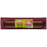 Johnsonville salchichón jalapeño cheddar vista frontal listo para servir