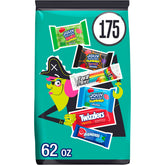 Jolly Rancher bolsa de Halloween al frente mostrando 175 piezas y colores llamativos