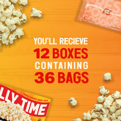 Jolly Time bolsa con granos sin reventar que destaca calidad del maíz entero