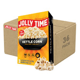 Jolly Time empaque frontal mostrando bolsas individuales y sabor, conveniencia inmediata