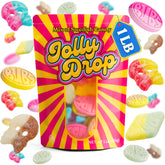 JollyDrop bolsa frontal mostrando mezcla BUBS y frescura
