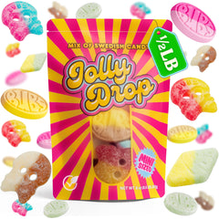 JollyDrop paquete frontal mostrando mezcla Bubs y fresco beneficio
