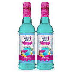 Jordan's Skinny Mixes botella frontal mostrando sabor Mermaid y etiqueta clara