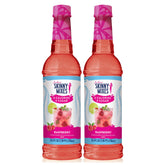Jordan's Skinny Mixes frambuesa frente mostrando botella y diseño