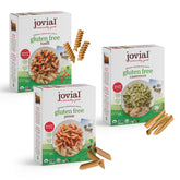 Jovial paquete frontal mostrando tres unidades y beneficios saludables