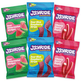JOYRIDE paquete frontal mostrando variedades y conveniencia