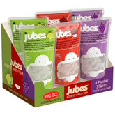 Jubes envase frontal mostrando cubos listos para usar y ventaja práctica