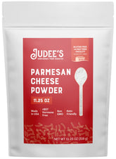 Judee's Gluten Free frente del empaque mostrando bolsa resellable y marca
