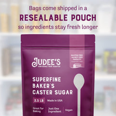 Judee's gluten free azúcar en manga pastelera para merengues esponjosos