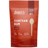 Judee's Gluten Free empaque frontal mostrando la marca y tamaño 20 oz beneficio almacenamiento práctico