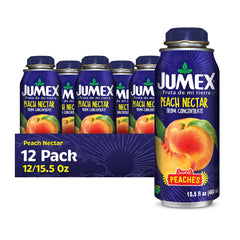 Jumex vista frontal de la lata botella mostrando el diseño y conveniencia
