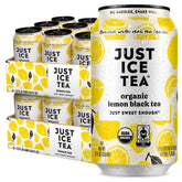 Just Ice Tea lata frontal mostrando diseño y refresco