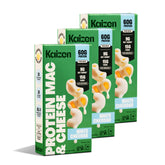 Kaizen Food Company empaque frontal mostrando 3 unidades y ventaja low carb