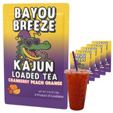 KaJun LOADED TEA paquete frontal mostrando sabor Bayou Breeze y diseño vibrante