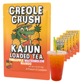 KaJun LOADED TEA empaque frontal mostrando sabor Creole Crush y beneficio refrescante