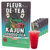KaJun LOADED TEA vista frontal del paquete mostrando sabores y diseño