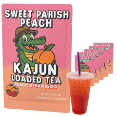 KaJun LOADED TEA paquete frontal mostrando sabor y conveniencia