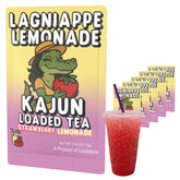 KaJun LOADED TEA paquete frontal mostrando diseño y sabor fresa limonada