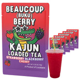 KaJun LOADED TEA paquete frontal mostrando diseño y beneficio refrescante