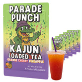 KaJun LOADED TEA empaque frontal Parade Punch mostrando sabor y beneficios