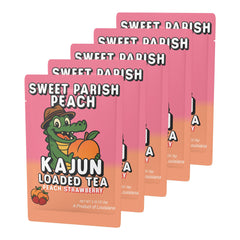 KaJun LOADED TEA polvo cercano mostrando textura fina y disolución