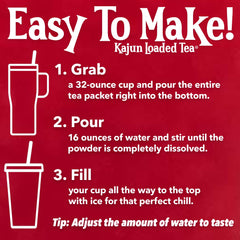 KaJun LOADED TEA vaso preparado con hielo listo para beber