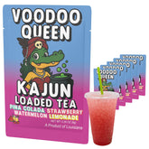 KaJun LOADED TEA Voodoo Queen frente del paquete mostrando sabores y diseño, ideal para reconocer producto