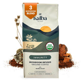 Kalba envase frontal mostrando sello orgánico y diseño, transmite confianza en calidad