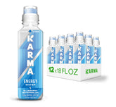 Karma botella frontal mostrando sabor Blueberry Watermelon y diseño refrescante