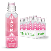 Karma imagen frontal de botella mostrando etiqueta y beneficio probiótico