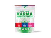 Karma frente del pack variedad mostrando los 30 sobres para hidratación práctica