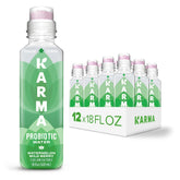 Karma frente del pack de 12 botellas mostrando diseño y sabor