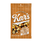 Kar’s bolsa frontal mostrando mezcla caramelizada y resealable para llevar