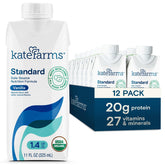 KATE FARMS botella frente con etiqueta visible y beneficios orgánicos