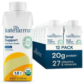 Kate Farms frente del empaque mostrando el diseño y datos clave, claridad informativa