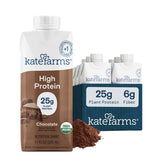 Kate Farms frente del pack de 6 mostrando diseño y sabor chocolate