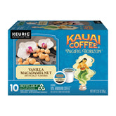 Kauai Coffee vista frontal del paquete mostrando marca y sabor