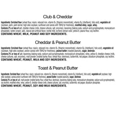 Keebler primer plano de galleta tostada con mantequilla de maní, sabor clásico