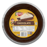Keebler lata frontal mostrando la base de tarta chocolate y conveniencia